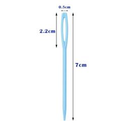 Agulhas De Tricô De Plástico Para Crianças, Agulhas De Tricô, Ganchos De Crochet, Agulha De Fios De Lã, Camisola DIY, Ferramentas De Tecelagem, 7 cm, 9 cm, 15cm, 30 PCs - Image 3