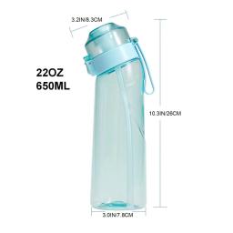 Garrafa De Água Flavored para Esportes, Adequado para Fitness ao ar livre, Flavor Cup, 650ml - Image 6