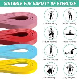 Faixa de resistência yoga com diferentes níveis, elástico para fitness, levantamento do quadril, agachamento profundo, modelagem do corpo, 1pc - Image 3
