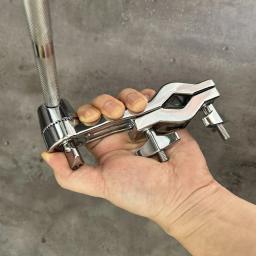 Multi braçadeira címbalo suporte braçadeira tambor extensão clipe de percussão címbalo braço fixação braçadeira tambor acessórios botão metal - Image 4