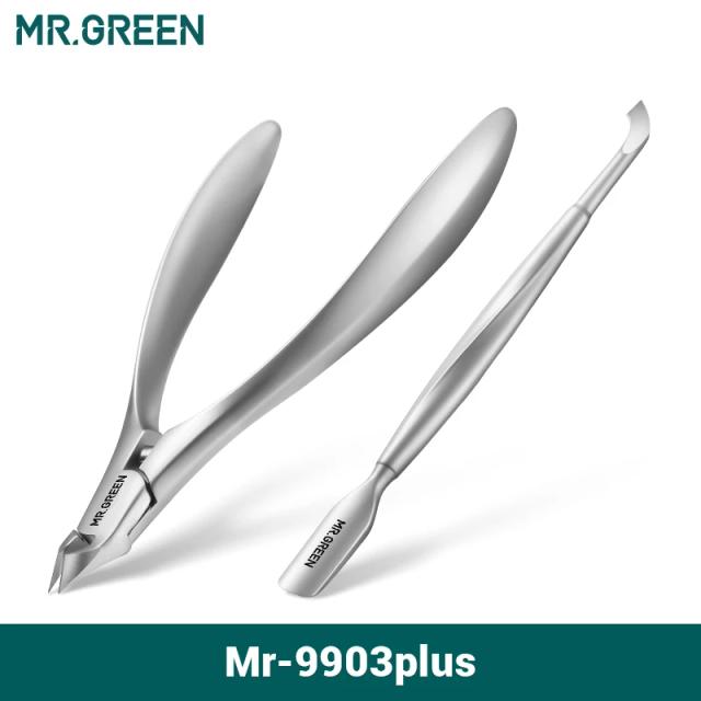 Tesoura Invisível MR.GREEN para Cutículas - Aparador e Removedor de Pele Morta, Ferramenta Ideal de Beleza para Manicure com Mola Embutida