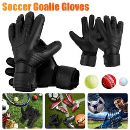 Luvas antiderrapantes do goleiro do futebol com apertos fortes, Luvas do goleiro do futebol dos jovens adultos, objetivo engrossado da proteção do dedo - Image 1