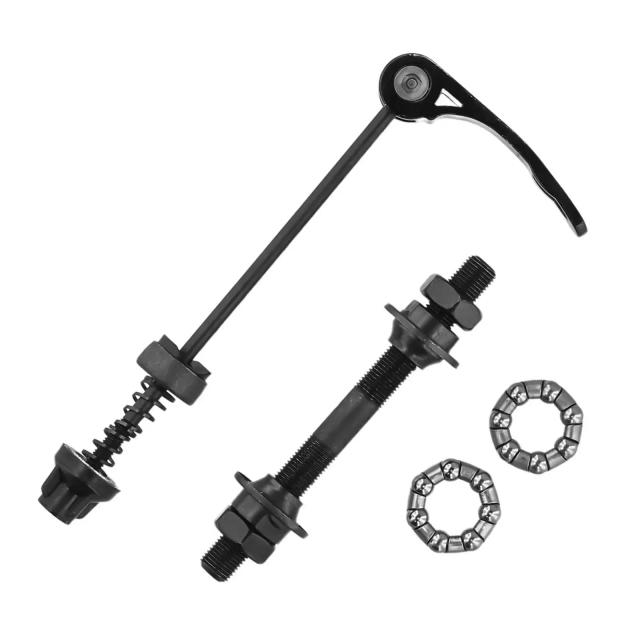 Conjunto Espetos Eixo Liberação Rápida Bicicleta MTB Aço 2 Unidades
