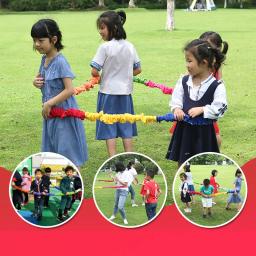 Jardim de infância ao ar livre equipe cooperação esporte brinquedos equipamentos treinamento elasticidade corda loop sudeste noroeste correndo crianças jogo - Image 2