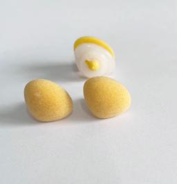 Safety Toy Nose with Hard Washer, Flocking, Uva, Vermelho, Preto, Azul, Amarelo, Triângulo, Descobertas de DIY, Nova Cor, 22mm, 20Pcs - Image 6