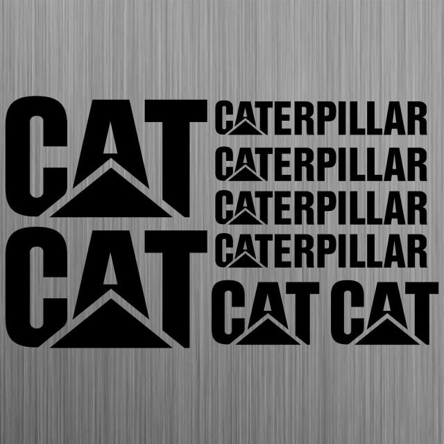 Etiqueta Impermeável de PVC para Carros, Protetor Solar Engraçado Caterpillar CAT, Adesivo para Escavadeiras, Capa Estilizada contra Arranhões 30 cm