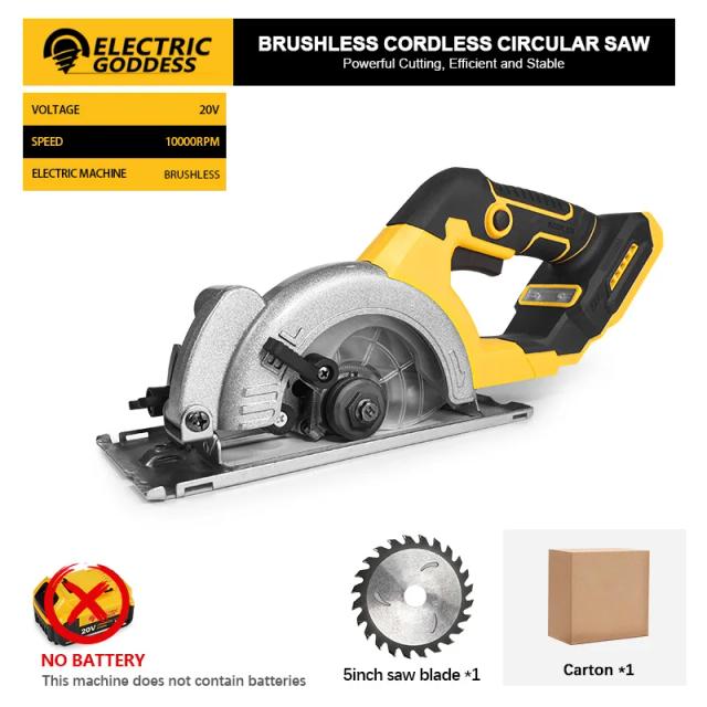 Dewalt Serra Circular Elétrica 5 Polegadas Sem Escova 1000W