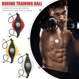 Saco De Perfuração De Boxe De Couro PU, Bola De Velocidade De Boxe, Saco De Soco, Inflável, Treinamento Duplo, Reflex - Image 2