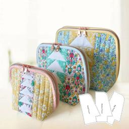 Modelo bonito Régua Costura Padrão, DIY, Patchwork Quilter, Ferramenta Stencil, Ferramentas Bag - Image 3