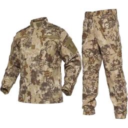 Uniforme de camuflagem tática ao ar livre, jaqueta Airsoft, roupas de combate, BDU Camo, terno de caça, jaqueta e calça - Image 3