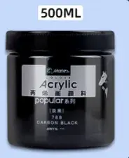 Tinta Acrílica Branca Impermeável para Pinturas Duráveis e Artesanato - 300ml e 500ml com Dióxido de Titânio