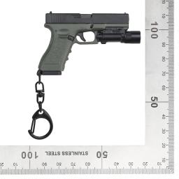 Tactical Pistol Shape Keychain, Arma G17 Arma Lanterna, Tendência Anel, Mini Decorações destacáveis portáteis, Presente de Tiro Paintball - Image 6