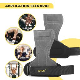 Luvas de ginástica para halterofilismo, proteção de mãos, protetor de palma, pulseira, equipamento fitness, 1 par - Image 1