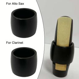 Melhorar a qualidade do som com braçadeira de clipe de palheta de ligadura de saxofone de plástico para saxofone alto e clarinete - Image 5