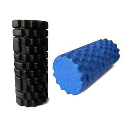 Rolo de espuma de cor sólida com sulcos ponto de massagem rolo de yoga pilates rolo de massagem fitness ginásio exercício relaxante muscular 33cm - Image 1