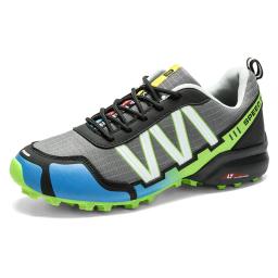 Sms homem caminhadas ao ar livre sapatos de escalada esporte respirável tênis de caça tático sapatos de trekking verão malha anti-skid formadores - Image 1