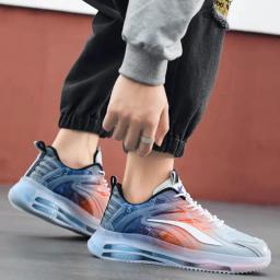 Tênis Amortecedor Respirável para Homens e Mulheres, Calçado Cesta Preta, Corrida ao Ar Livre, Esporte Casual, Basquete, Moda - Image 5
