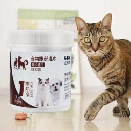 Toalhetes húmidos confortáveis para animais de estimação, Toalhetes convenientes para cães e gatos, Papel de limpeza, Acessórios para campismo e caminhadas - Image 1