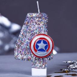 Bolo de Aniversário Infantil Velas, Material de Festa, Decorativo, Votivo, Boy Number, Sparkles - Image 6