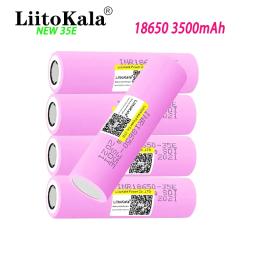 Bateria Li-ion Recarregável LiitoKala, INR18650 35E, 3.7V, 3500mAh, Descarga 20A, Novo, 100% original - Image 3