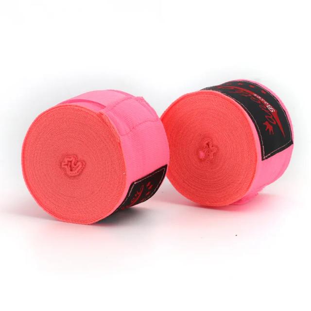 Atadura de Boxe de Algodão - Correia Desportiva para Sanda, Luvas MMA e Muay Thai, 2 Rolos de 3,5 m e 5 m para Treino e Competição