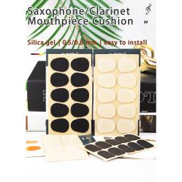 Silicone Boquilha para Saxofone Boquilha, Almofadas, Clarinete, Dente Pad, Protetor, Acessórios Instrumentos Musicais, 10 pcs - Image 5
