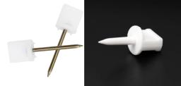 Tiro com arco Prego Alvo para Caça Tiro, Plástico e Metal, Prego Pins Usado para Papel Alvo Fixo, 12PCs - Image 1