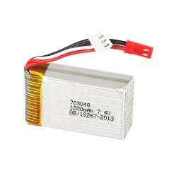 Bateria lipo 2s 7.4 v 1200mah 703048 para a bateria do li-íon das peças sobresselentes 2s 7.4 v do zangão de mjxrc x600 rc com tomada de jst - Image 3