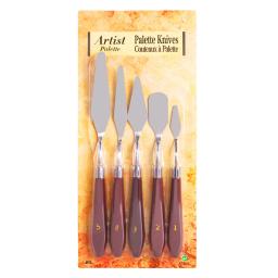 1 conjunto de espátula para pintura em aço inoxidável, paleta mista de facas, espátula raspadora, materiais de arte para pintura a óleo artística, mistura de cores - Image 1
