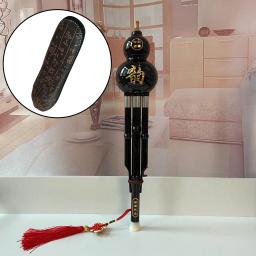 Hulusi-Flauta Chinesa com Bolsa De Armazenamento, Instrumento Musical Étnico Artesanal, Instrumento de Sopro, Bambu para Iniciantes e Estudantes, Presente - Image 6