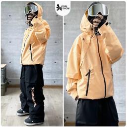 John snow roupas de esqui de inverno para homens e mulheres, à prova d'água, respirável, quente, esqui, snowboard, jaquetas e calças ao ar livre, ternos de neve - Image 5
