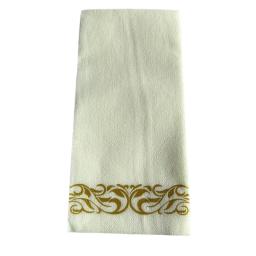 Conjunto de louça descartável dourado elegante, perfeito para festas e casamentos, inclui pratos e talheres, limpeza fácil, 100 pcs - Image 6