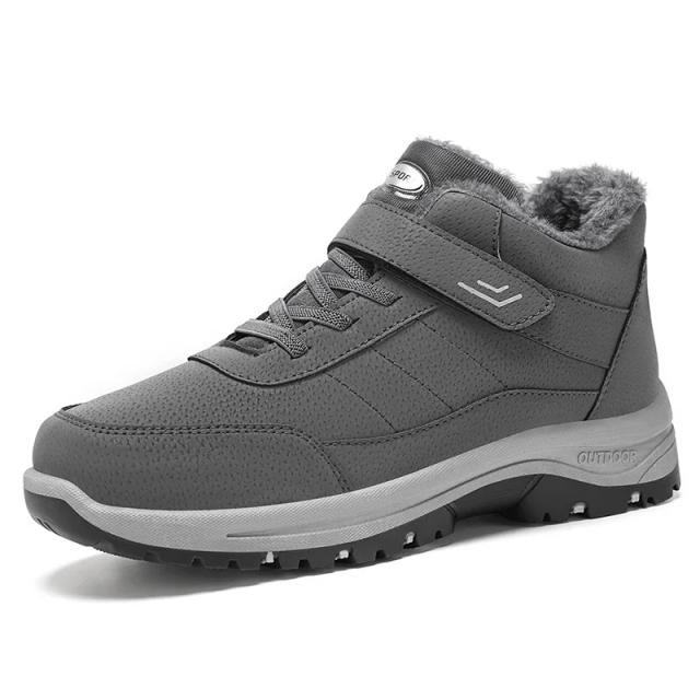 Botas de Neve Masculinas Veludo Cano Alto Inverno Conforto e Estilo
