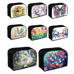 Kits de Pintura Diamante para Adultos, DIY Canvas Art, Pão Tampa Da Máquina, Dustproof Toaster, Tamanho 33.5x21.6x24cm, 1 ou 2Set - Image 1