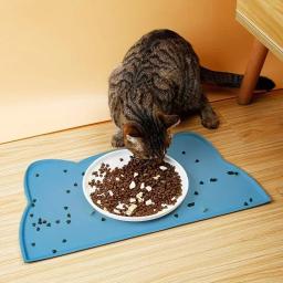 Tapete antiderrapante de silicone para cães e gatos, esteira de comida de gato, impermeável lavável, colocação de pet à prova de derramamento - Image 3