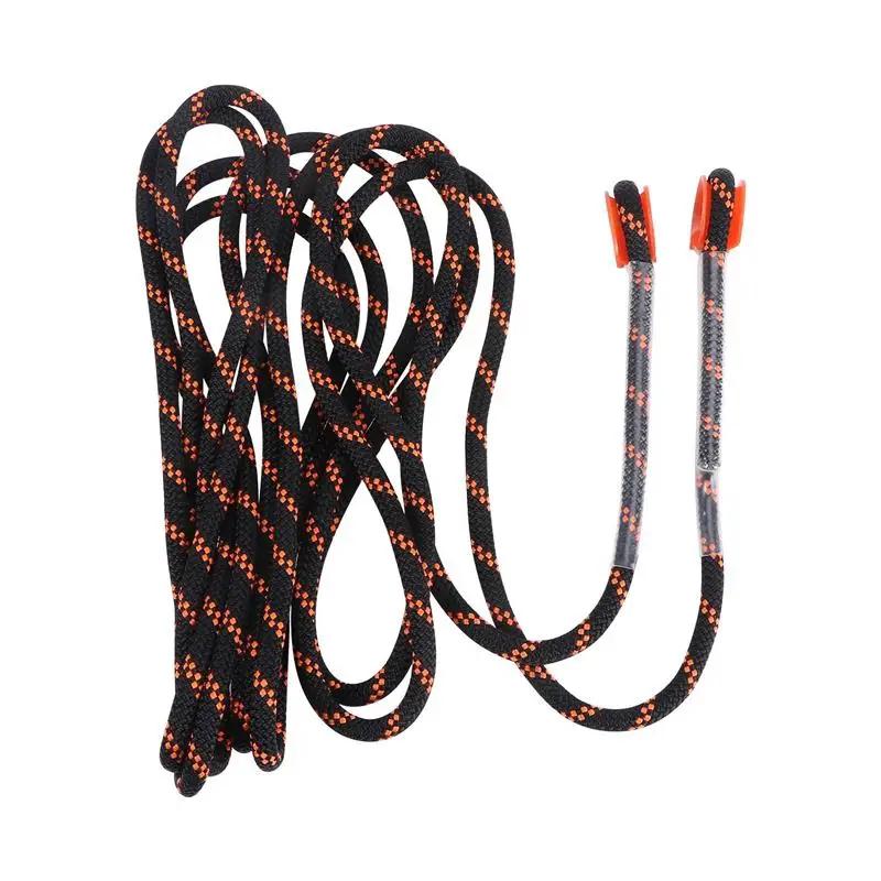 Cabo de segurança para escalada, corda de rapel, equipamento para esporte ao ar livre, preto e laranja, espessura de 8mm, 1pc, 5 m - Image 1