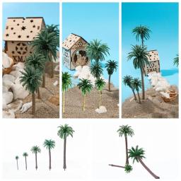 Modelo de árvore transporte, Coconut Palmeira, Cenário Artesanato, Trem Ferrovia Cenário, Projetos DIY, 5 Pcs, 10 Pcs, 20Pcs - Image 2