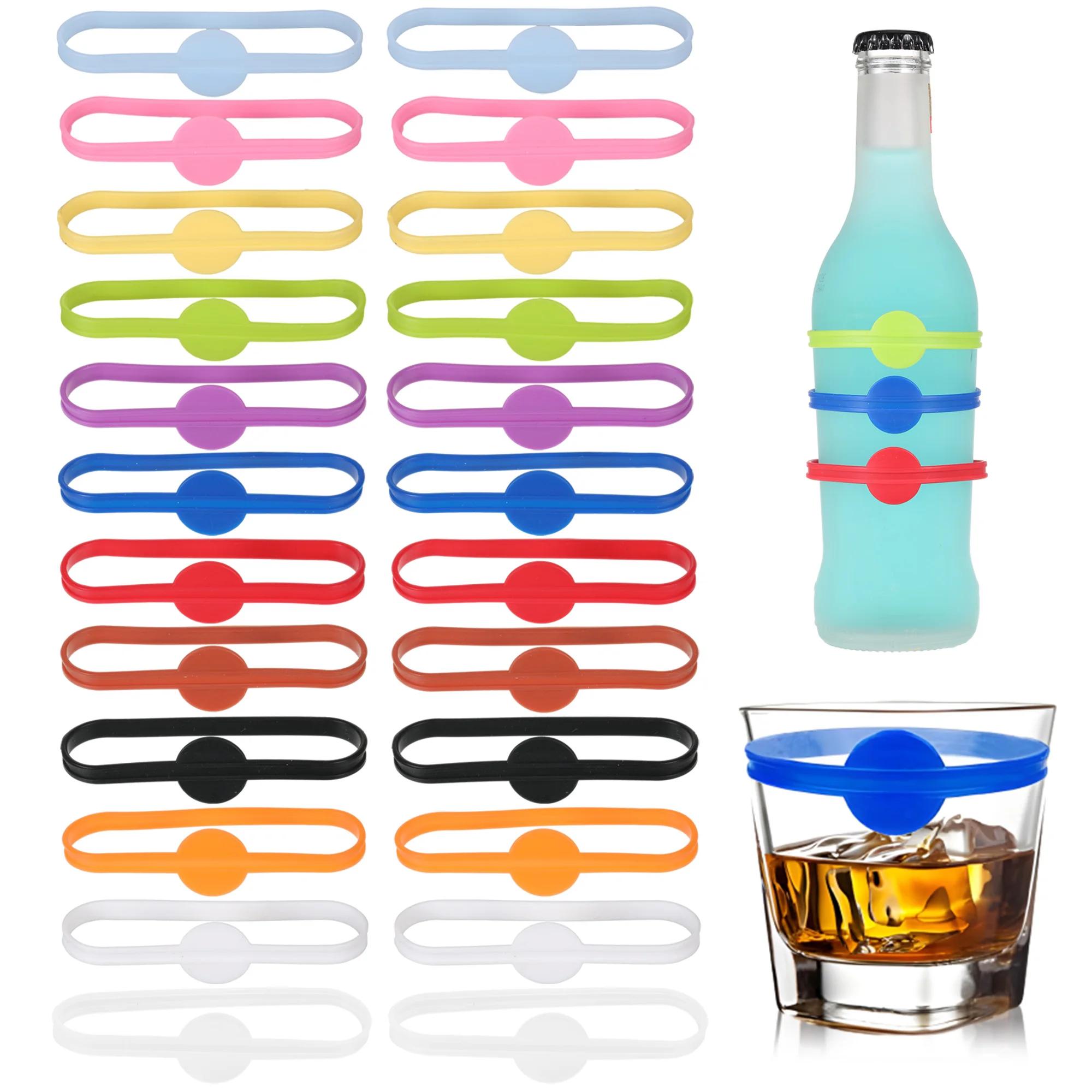 Silicone Wine Cup Marking Tags, Marcadores de vidro, Festa Cálice, Vinho Beber Cup, Home Bar, Acessórios Cozinha Ferramenta, 24pcs - Image 1