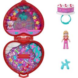 Nova boneca surpresa polly pocket 80th aniversário celebração caixa brinquedo conjunto presentes para meninas - Image 2