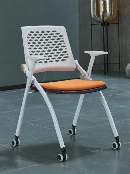 Cadeira de treinamento com mesa dobrável de escritório, quatro rodas cadeira de conferência com rodas, cadeira de escrita - Image 2