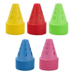 Cone durável e portátil do treinamento do futebol, marcador para o treinamento da agilidade e o controle do tráfego, amarelo, 10 PCs/Set - Image 3
