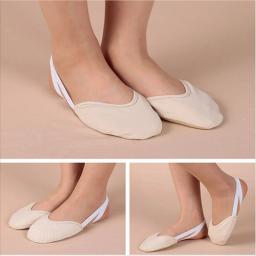 Almofadas de dança palmilhas meio comprimento equipamento de ginástica rítmica meias sola sapatos arte ginástica rítmica toe sapatos macio meia meia - Image 2