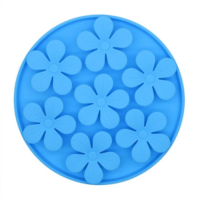 Alimentador Lento Antiderrapante para Gatos e Cachorros com Silicone - Comedouro para Uma Alimentação Saudável e Controlada