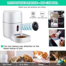 6L Tuya Alimentador Automático Pet Dispensador De Alimentos Inteligente Para Cat Dog Tigela Temporizador Robô Pet Dispensador De Alimentação Auto Sensor Cat Alimentador - Image 2