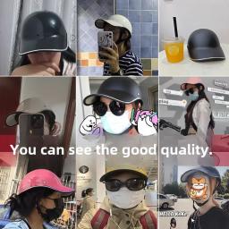 Capacete leve de bicicleta para homens e mulheres, meio capacete, língua de pato, proteção solar universal, anti-queda, verão - Image 3