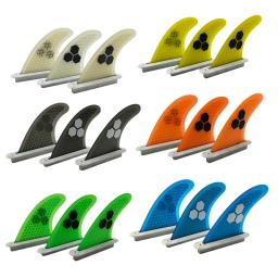 S Prancha Fins Tri Fins Set UPSURF FUTURO Fins Single Tabs Base Honeycomb Fiberglass Performance Thruster 3 Fins Quilhas Surf - Image 1