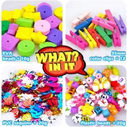 Arte e Artesanato Suprimentos para Crianças, Tudo em Um, Artesanato DIY Escola, Jardim de Infância, Homeschool Suprimentos, Conjunto de Artes Brinquedos para Crianças - Image 3