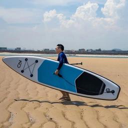 Dobrável e Inflável Pé Paddle Board, Novo Paddle Board, Still Water Board, Double-Layer - Image 2