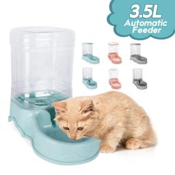 Alimentador Automático e Distribuidor de Água para Animais de Estimação, Pequeno, Médio, Grande, Waterer, Fornecimento de Viagem, Cães, Gatos, Animais, 3.5l - Image 1