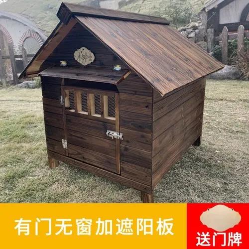 Casa de Madeira Grande para Pets: Mobiliário Confortável para Cães e Filhotes, Ideal para Camping e Lazer